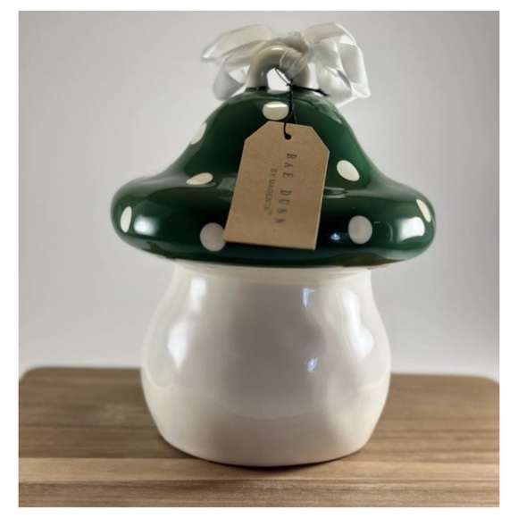 NEW Rae Dunn Magic Mushroom Birdhouse Green Polka Dot Cap 🍄 - Picture 2 of 4